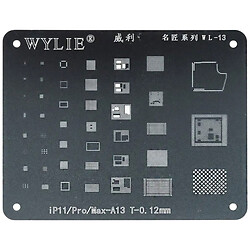 Трафарет BGA Wylie WL-13 Apple iPhone 11 Pro / iPhone 11 Pro Max