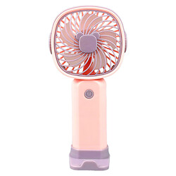 Вентилятор портативний KLW-E8 Mini, Розовый