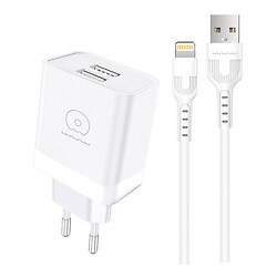 СЗУ WUW T92 Apple iPhone SE 2022 / iPhone 14 Pro Max / iPhone 14 Plus / iPhone 14 Pro / iPhone 14 / iPhone 13 Pro / iPhone 13 Mini / iPhone 13 / iPhone 13 Pro Max / iPhone 12 Mini / iPhone 12 Pro Max / iPhone 12 Pro, З кабелем, Lightning, Білий