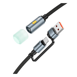 Адаптер Hoco UA38C, Type-C, USB, Черный