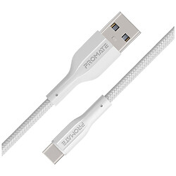Кабель Promate xCord-AC200, USB, 2.0 м., Белый