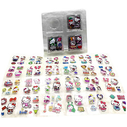 Наклейки "Hello Kitty", 100 листов 6х6 см с наклейками, вид 3, Mic