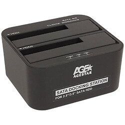 Док-станція AgeStar 3UBT6-6G, Чорний