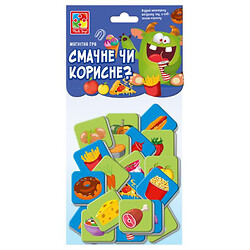 Игра развивающая, магнитная "Вкусное или полезное?", Vladi Toys