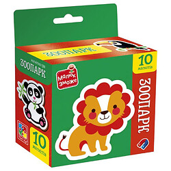 Развивающая игра, набор магнитов "Зоопарк", Vladi Toys