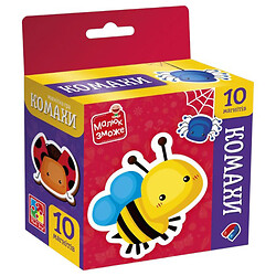 Игра развивающая, набор магнитов "Насекомые", Vladi Toys