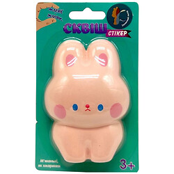 Игрушка "Сквиш-наклейка. Зверек: Зайка", Vladi Toys