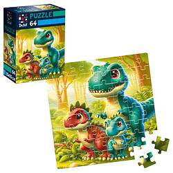 Пазлы "De.tail. Доисторические друзья", 64 детали, Vladi Toys