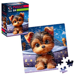 Пазлы "De.tail. Любознательный щенок", 64 детали, Vladi Toys