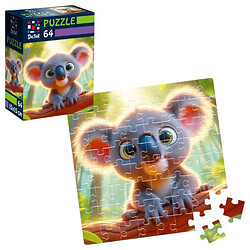 Пазлы "De.tail. Коала на ветке", 64 детали, Vladi Toys