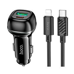 АЗУ Hoco Z58A Apple iPhone SE 2022 / iPhone 14 Pro Max / iPhone 14 Plus / iPhone 14 Pro / iPhone 14 / iPhone 13 Pro / iPhone 13 Mini / iPhone 13 / iPhone 13 Pro Max / iPhone 12 Mini / iPhone 12 Pro Max / iPhone 12 Pro, Lightning, З кабелем, Чорний