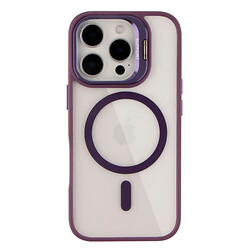 Чехол (накладка) Apple iPhone 16 Pro Max, Metal Stand Case, MagSafe, Dark Purple, Фиолетовый