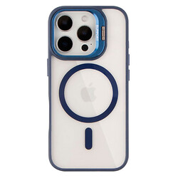 Чехол (накладка) Apple iPhone 16 Pro, Metal Stand Case, MagSafe, Dark Blue, Синий