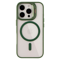 Чехол (накладка) Apple iPhone 16 Pro, Metal Stand Case, MagSafe, Зеленый