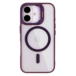 Чохол (накладка) Apple iPhone 16, Metal Stand Case, Dark Purple, MagSafe, Фіолетовий