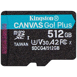 Карта пам'яті Kingston Canvas Go! Plus MicroSDXC UHS-I/U3, 512 Гб.