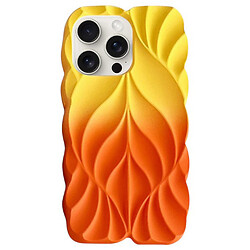 Чехол (накладка) Apple iPhone 14 Pro, Epik Leaf, Yellow-Orange