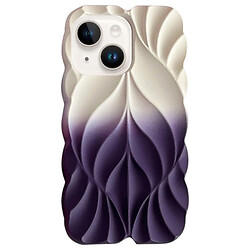 Чехол (накладка) Apple iPhone 15, Epik Leaf, White-Purple