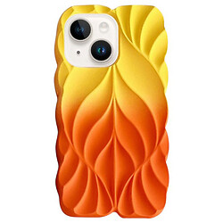Чохол (накладка) Apple iPhone 15, Epik Leaf, Yellow-Orange