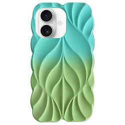 Чехол (накладка) Apple iPhone 16, Epik Leaf, Green-Aqua