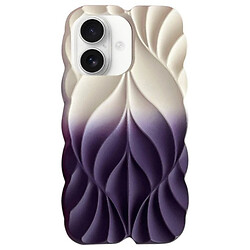Чохол (накладка) Apple iPhone 16, Epik Leaf, White-Purple