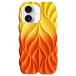 Чехол (накладка) Apple iPhone 16, Epik Leaf, Yellow-Orange
