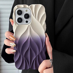 Чохол (накладка) Apple iPhone 16 Pro Max, Epik Leaf, White-Purple