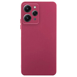 Чехол (накладка) Xiaomi Redmi 12 / Redmi 12 5G, GETMAN Liquid Silk, Marsala, Бордовый