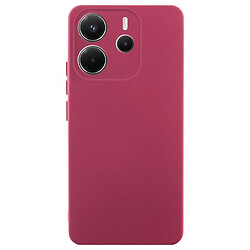 Чехол (накладка) Xiaomi Redmi Note 14, GETMAN Liquid Silk, Marsala, Бордовый