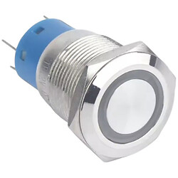 Кнопка антивандальная GQ16F-11EZ/N желтая подсветка 12-24V AC/DC rev.3