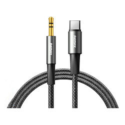 AUX кабель Remax C26 Velocity, 3,5 мм., 1.2 м., Чорний