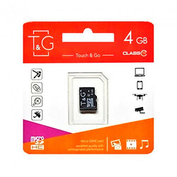 Карта пам'яті T&G MicroSDHC UHS-1, 4 Гб.