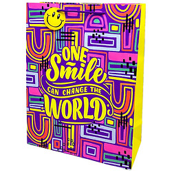 Пакет бумажный "Smile: NEON", 32х42х14 см, Art Studio Of Happiness
