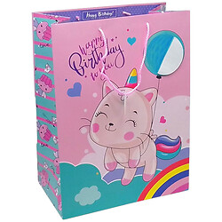 Пакет бумажный подарочный "Happy Birthday: Единорог", 30х40х17см, Art Studio Of Happiness