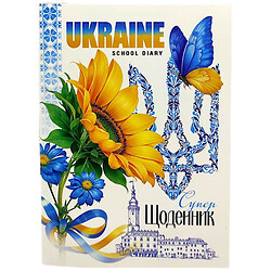 Щоденник шкільний, Скоба, м'яка обкладинка, 14,3х19,7 см, 40 арк, Mandarin
