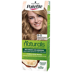 Крем-краска для волос стойкая Palette Naturals "Светло-русый", 8-0