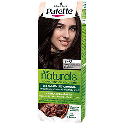 Крем-краска для волос стойкая Palette Naturals "Темно-каштановый", 3-0