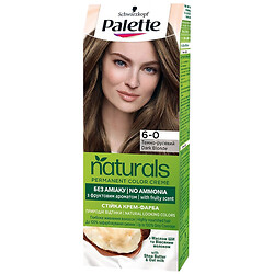Крем-краска для волос стойкая Palette Naturals "Темно-русый", 6-0