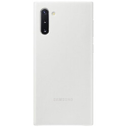 Чехол (накладка) Samsung N970 Galaxy Note 10, Samsung Leather Cover, Белый