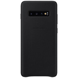 Чехол (накладка) Samsung G975 Galaxy S10 Plus, Samsung Leather Cover, Черный