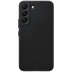 Чехол (накладка) Samsung S901 Galaxy S22, Samsung Leather Cover, Черный