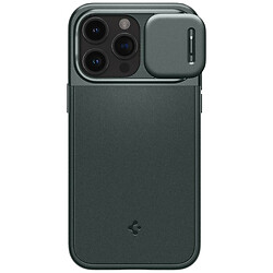 Чохол (накладка) Apple iPhone 15 Pro, Spigen Optik Armor MagFit, MagSafe, Abyss Green, Зелений