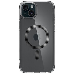 Чехол (накладка) Apple iPhone 15, Spigen Ultra Hybrid MagFit, MagSafe, Carbon Fiber, Черный