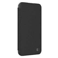 Чохол (книга) Apple iPhone 16 Pro Max, Nillkin Qin Prop Plain Camshield, Чорний