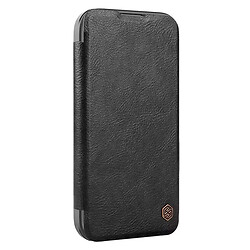 Чохол (книга) Apple iPhone 16 Pro, Nillkin Qin Prop, Чорний