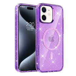 Чохол (накладка) Apple iPhone 11, Epik Eclipse Sparkle, MagSafe, Фіолетовий