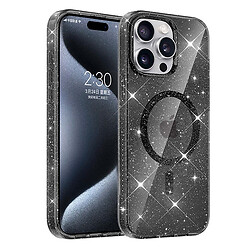 Чохол (накладка) Apple iPhone 12 / iPhone 12 Pro, Epik Eclipse Sparkle, MagSafe, Чорний
