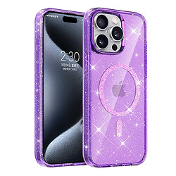 Чехол (накладка) Apple iPhone 12 / iPhone 12 Pro, Epik Eclipse Sparkle, MagSafe, Фиолетовый