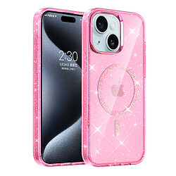 Чехол (накладка) Apple iPhone 13, Epik Eclipse Sparkle, MagSafe, Розовый