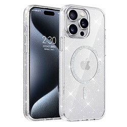 Чехол (накладка) Apple iPhone 14 Pro, Epik Eclipse Sparkle, MagSafe, Прозрачный